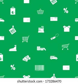 shopping icons pattern eps10