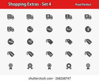 Shopping Icons. Professional, pixel perfect icons optimized for both large and small resolutions. EPS 8 format.