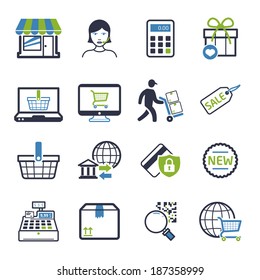 Shopping icons set 02