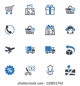 Shopping Icons Set 1 - Blue Series