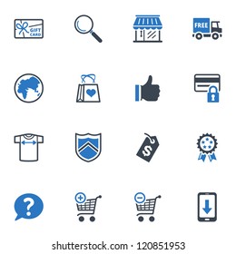 Shopping Icons Set 2 - Blue Series