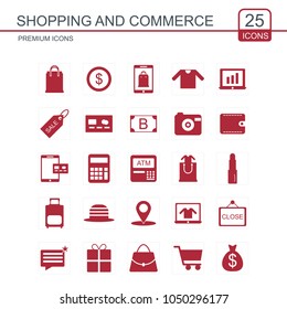 Shopping icons set 