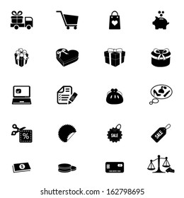 Shopping icons set