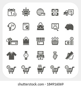 Shopping icons set