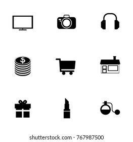 shopping icons set
