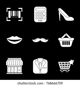 Shopping icons set