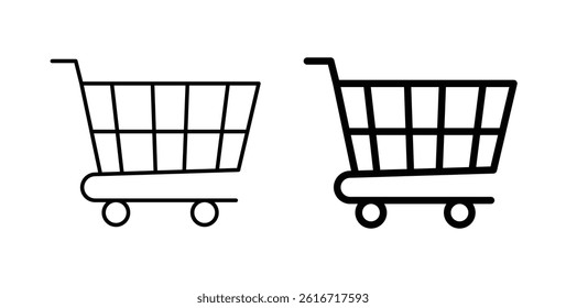 Shopping icons set for website design