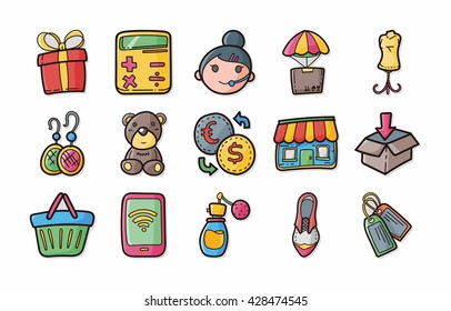 Shopping icons set,eps10