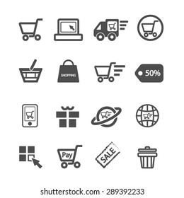 Shopping Icons set,Vector
