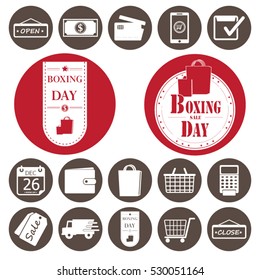 Shopping icons set.Vector illustration
