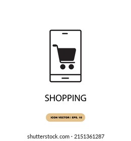 shopping icons  symbol vector elements for infographic web