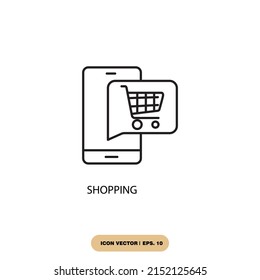 shopping icons  symbol vector elements for infographic web