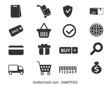Shopping Icons symbol for web icons