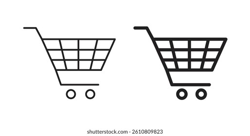 Shopping icons. thin line vector icons