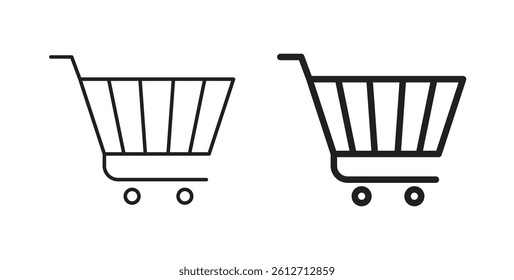 Shopping icons. thin line vector icons
