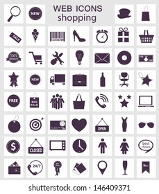 shopping icons vector illustration
