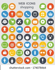 shopping icons vector illustration