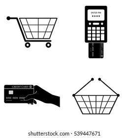Shopping icons  vector set