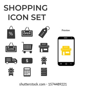 shopping icons.Simple Set of Shopping Cart Related Vector Line Icons.vector eps10