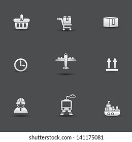 Shopping icons,vector