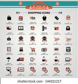 Shopping icons,vector