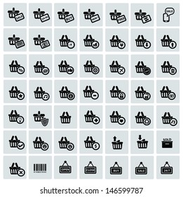 Shopping icons,vector