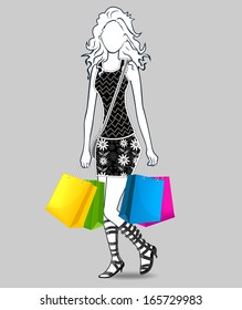 Shopping - Illustration