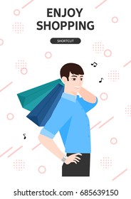 Shopping illustration