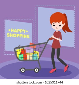 Shopping Illustration Design