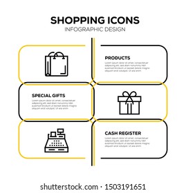 SHOPPING AND ILLUSTRATION ICON CONCEPT