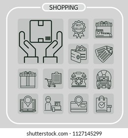 shopping, illustration, line icon, sale, event