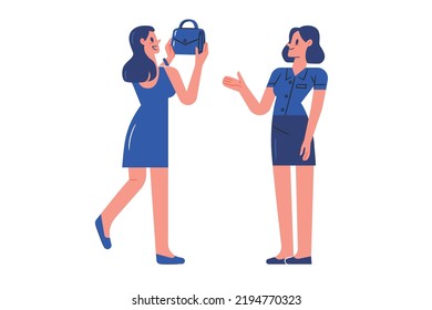 Shopping illustration for website, application, printing, document, poster design, etc.