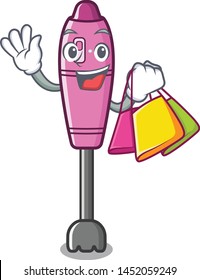 Shopping immersion blender placed in character box