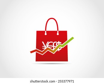 Shopping Increment Graph Chart