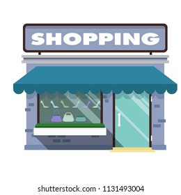 Shopping Infographic Shopping Store Background Vector Image
