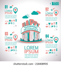 Shopping infographics