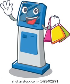 Shopping information digital kiosk with in cartoon shape