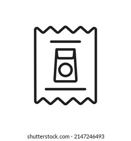 Shopping invoice icon design. vector illustration