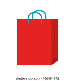 Shopping isolated flat icon in black and white icon, vector illustration.
