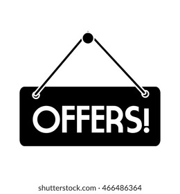 Shopping isolated flat icon in black and white icon, vector illustration.