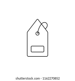 Shopping isolated line icon, vector illustration design. Logistics collection.