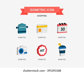 shopping isometric icon