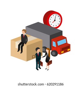 shopping isometric icons design