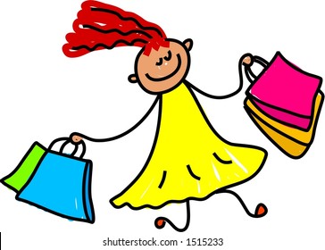 shopping kid