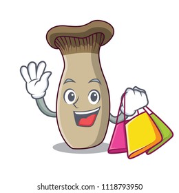 Shopping king trumpet mushroom character cartoon
