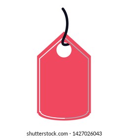 Shopping label tag isolated symbol vector illustration graphic design