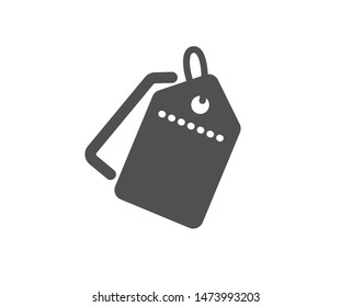 Shopping labels. Sale tags icon. Discount coupon symbol. Classic flat style. Simple sale tags icon. Vector