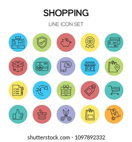 Shopping Line Icon