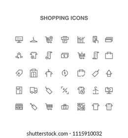 shopping line icon