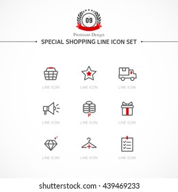 shopping Line Icon